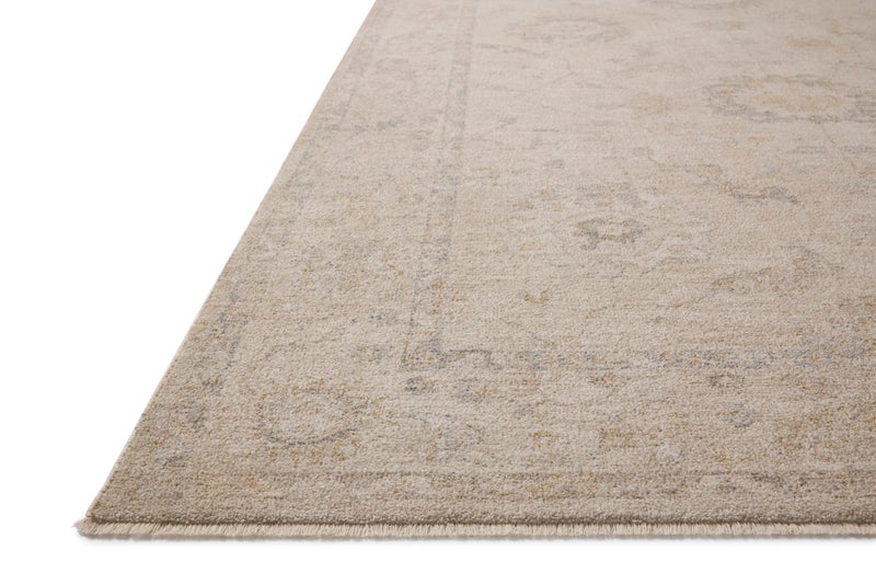 Loloi Chris Loves Julia Louisa Collection LOI-02 Oatmeal/Slate 5'-3" x 7'-6", .38" Pile Height, Area Rug - Image 4
