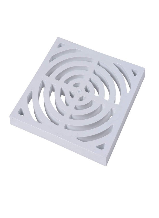 Oatey 42753 Full Top Grate for Floor Sink, 9" x 9", White - Image 1