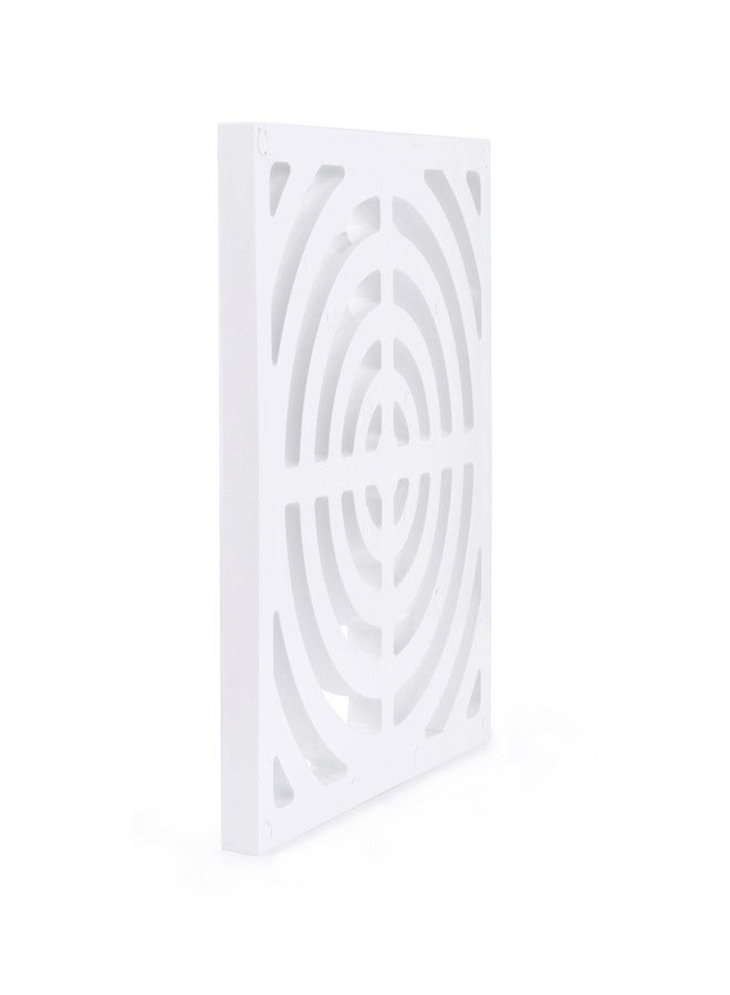 Oatey 42753 Full Top Grate for Floor Sink, 9" x 9", White - Image 4