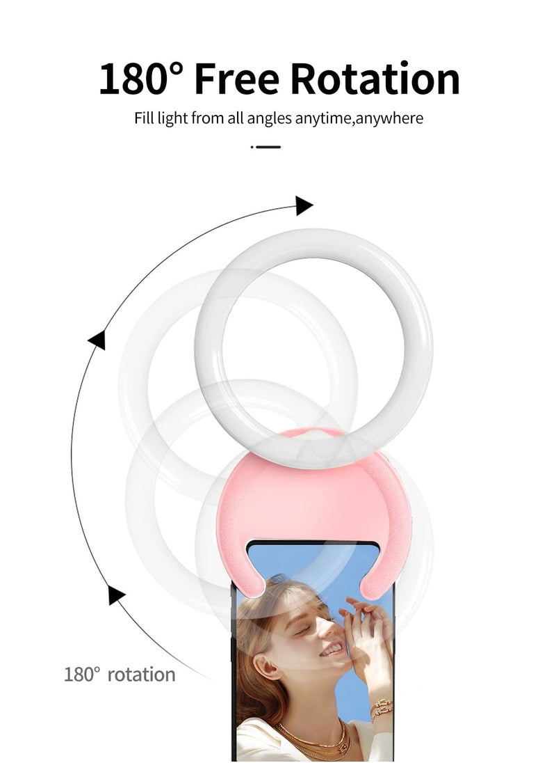 SYOSI - Ring Light for Computer Video Conference Lighting Zoom Meeting, Video Calls, Webcam Lighting, Online Learning, 3 Color Modes 3000K-7000K Dimmable Selfie Ringlight for Phone/Computer - Image 1