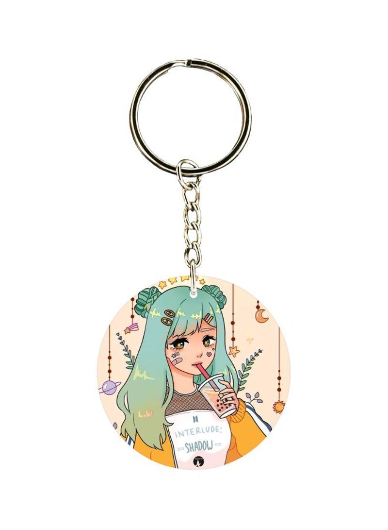Cartoon Printed Keychain