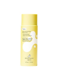 Beekman 1802 Pore Minimizing Facial Toner - Non-Comedogenic - 4.0 fl oz - Balances & Improves Skin Texture - with 2% Niacinamide, BioMilk & Black Tea Ferment - Good for Sensitive Skin