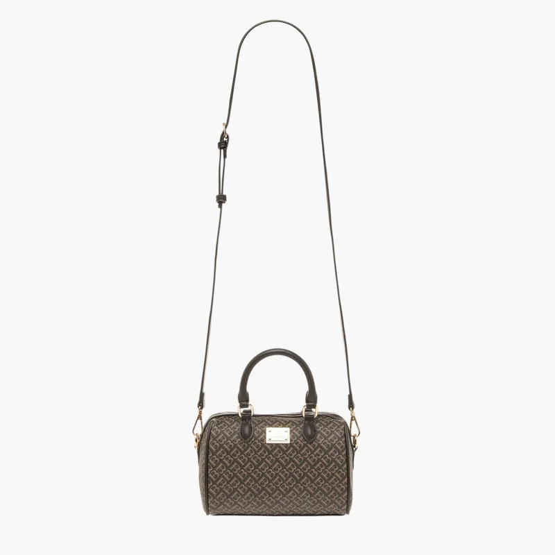 Flora Bella By Shoexpress Women's Monogram Print Tote Bag with Double Handles and Zip Closure