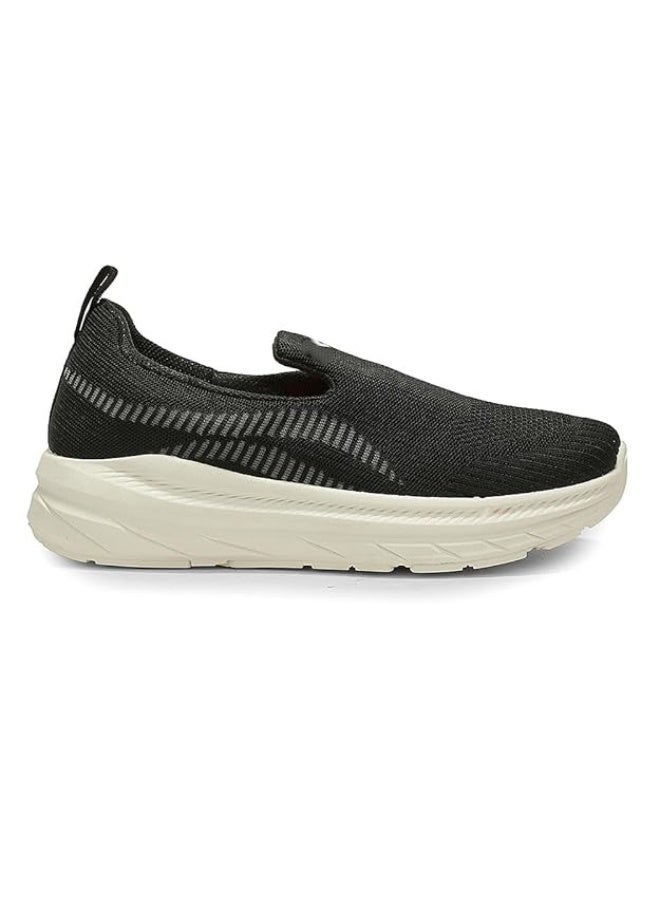 Liberty Force 10 RUNSTEP-E Black Sports Non Lacing Walking Shoes for Mens - Image 3