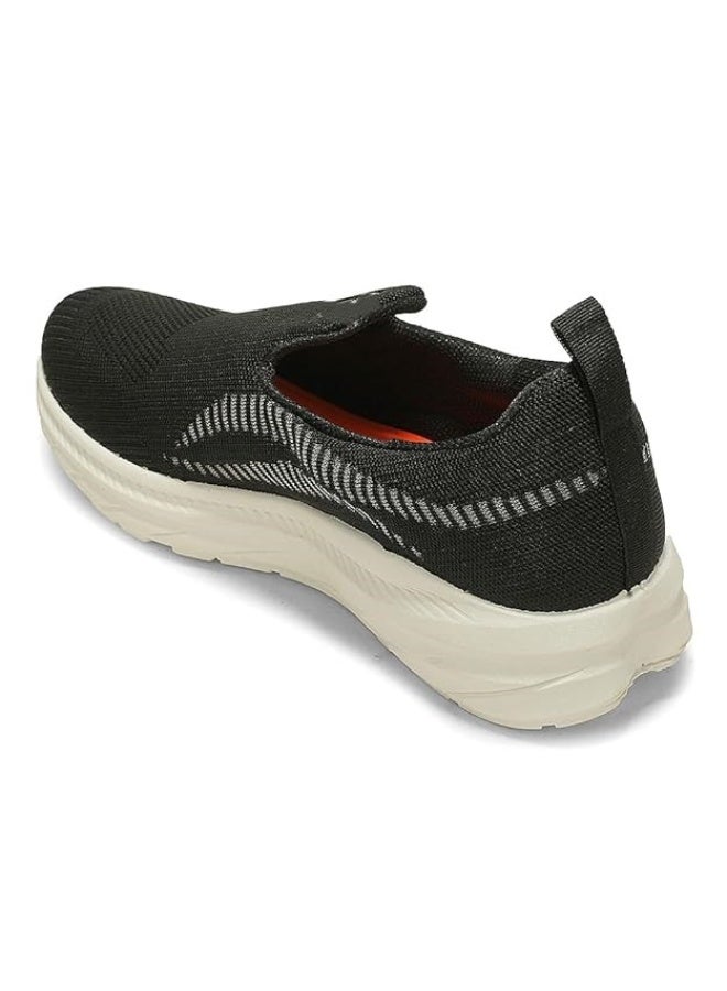 Liberty Force 10 RUNSTEP-E Black Sports Non Lacing Walking Shoes for Mens - Image 2