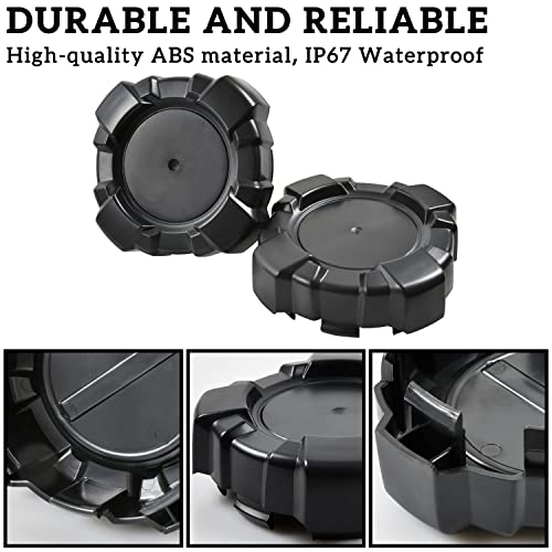 SAUTVS Tire Wheel Hub Caps for Polaris General 1000, Black Rim Center Cover Wheel Center Cap for Polaris General 1000/4 2016-2021 Accessories (4PCS, Replace #1522498) - Image 3