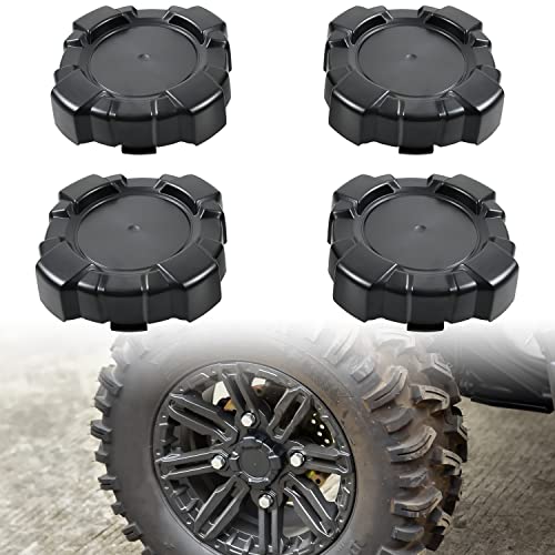 SAUTVS Tire Wheel Hub Caps for Polaris General 1000, Black Rim Center Cover Wheel Center Cap for Polaris General 1000/4 2016-2021 Accessories (4PCS, Replace #1522498) - Image 1