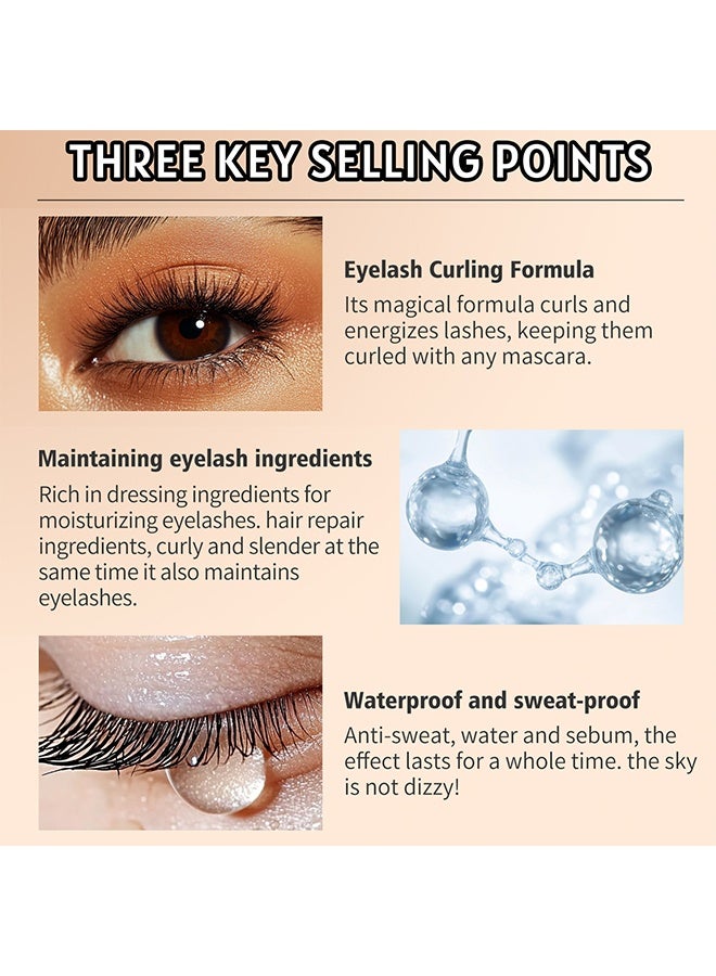 كيو اي سي ماسكارا فاخرة فائقة الطول، ماسكارا مكثفة، حجم وطول، تحديد، تجعيد، لا تتقشر، لا تتكتل، مضادة للتلطيخ (أسود) - Image 5