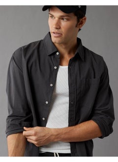 American Eagle Poplin Button-Up Shirt  - Image 2