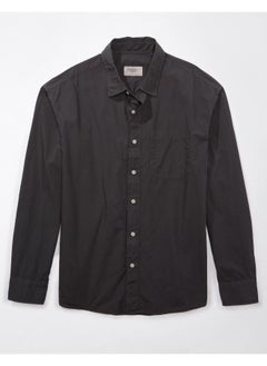 American Eagle Poplin Button-Up Shirt  - Image 3