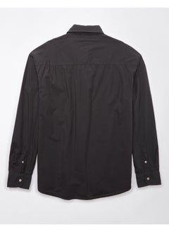 American Eagle Poplin Button-Up Shirt  - Image 4