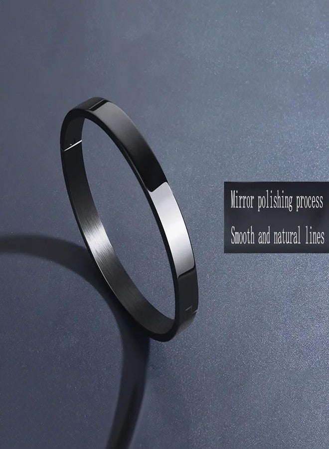 Amaal Kada Bracelet for Men Boys brother boyfriend gents/Fashion Black Kada for men/black Bracelet for Men Stainless Steel Kada for boys Kadas open Bracelet Birthday Gift valentine A525 - Image 2