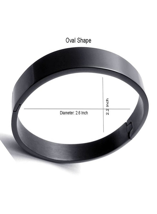 Amaal Kada Bracelet for Men Boys brother boyfriend gents/Fashion Black Kada for men/black Bracelet for Men Stainless Steel Kada for boys Kadas open Bracelet Birthday Gift valentine A525 - Image 5