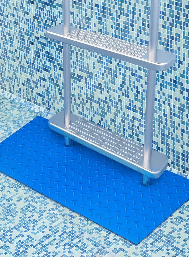 Fairooth Swimming Pool Ladder Mat 16 x 36 Inch Large Pool Ladder Pad Protective Swimming Pool Step Pad with Non-Slip Texture for Above Ground Swimming Pool Steps Liner and Stairs - Image 5