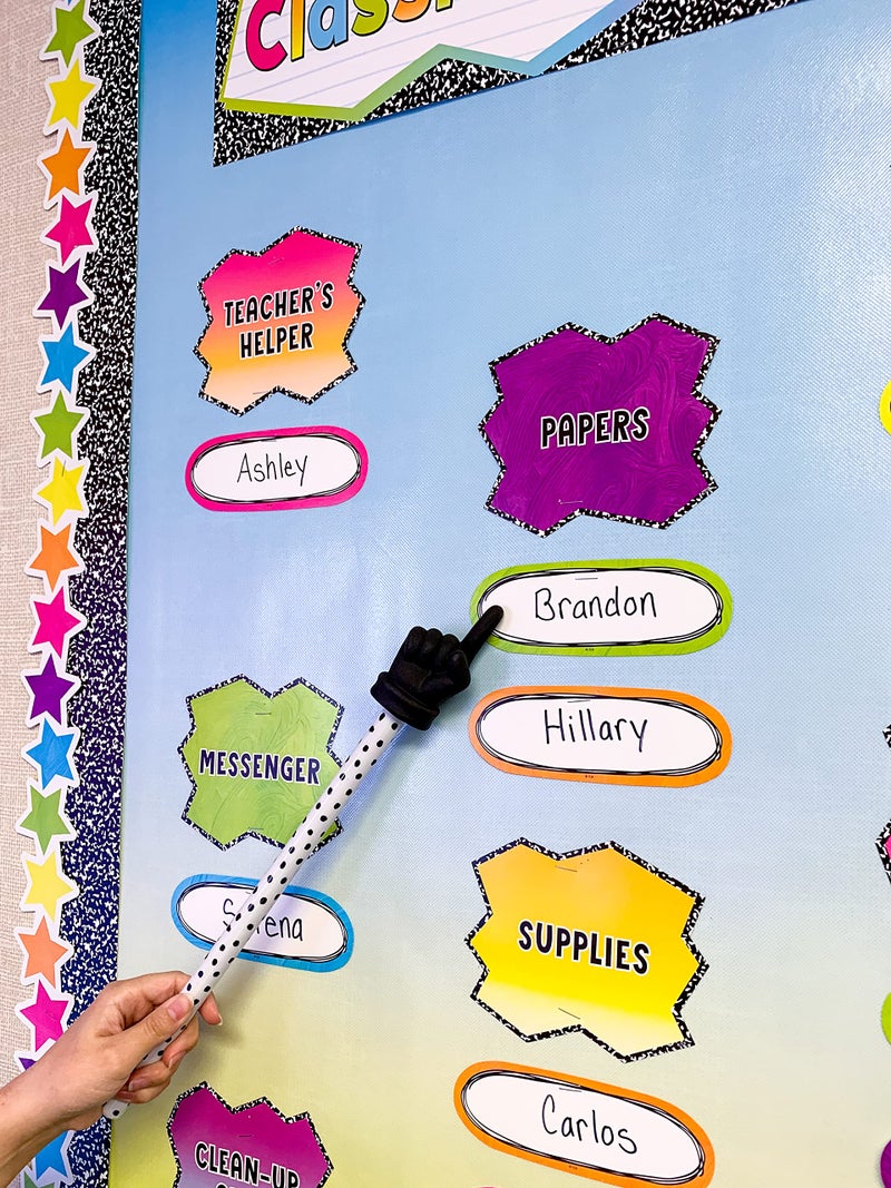 Teacher Created Resources Black Painted Dots Hand Pointer - Image 1