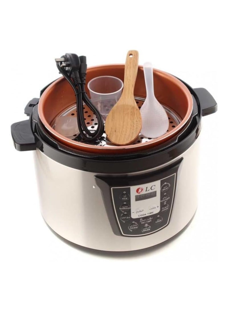 LC DLC-38930 2 In 1 Electric Air Fryer & Pressure Cooker With Stainless Steel 6 Litre Capacity 1000 Watt - Image 2