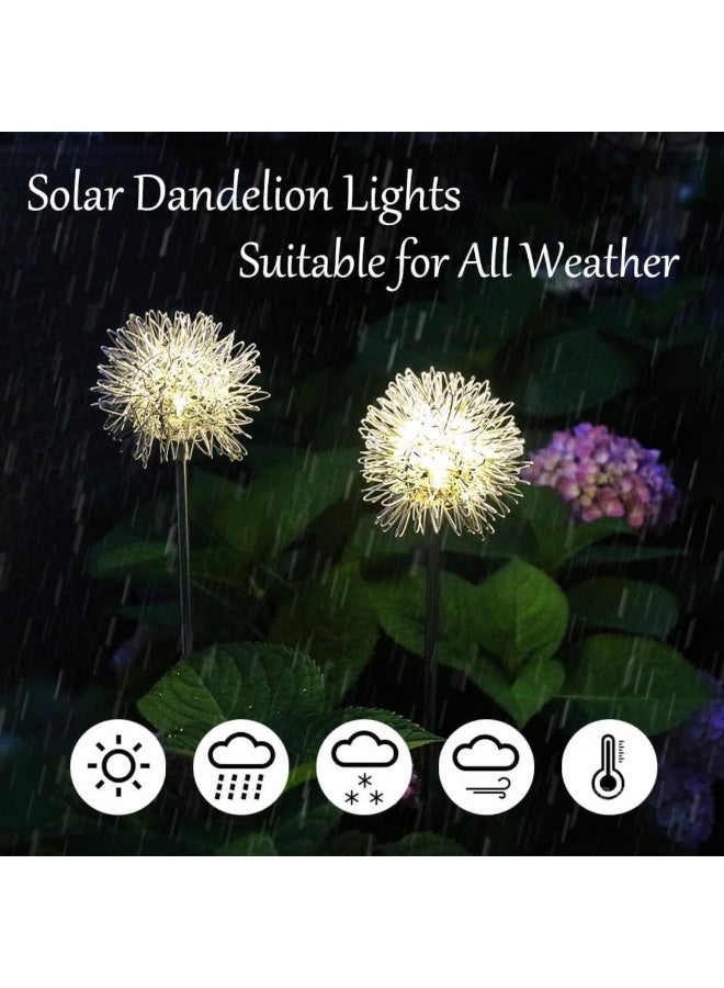Outdoor Solar LED Flower Garden Lights, 8 Color Changing, 2-Piece Set - Image 5