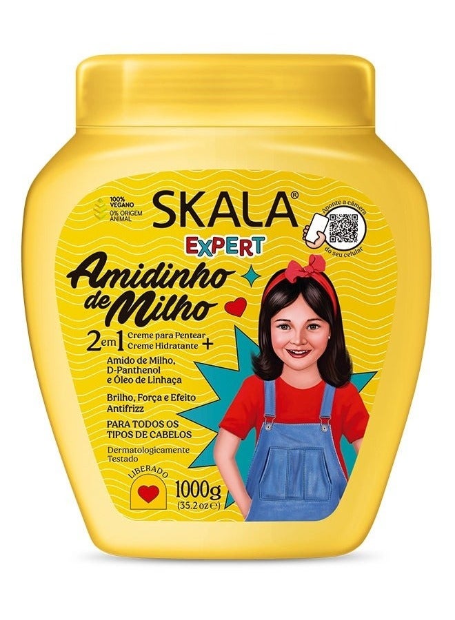 Skala Amidinho de Milho Kids Hair Treatment Conditioning Cream 1000 gram - Image 1