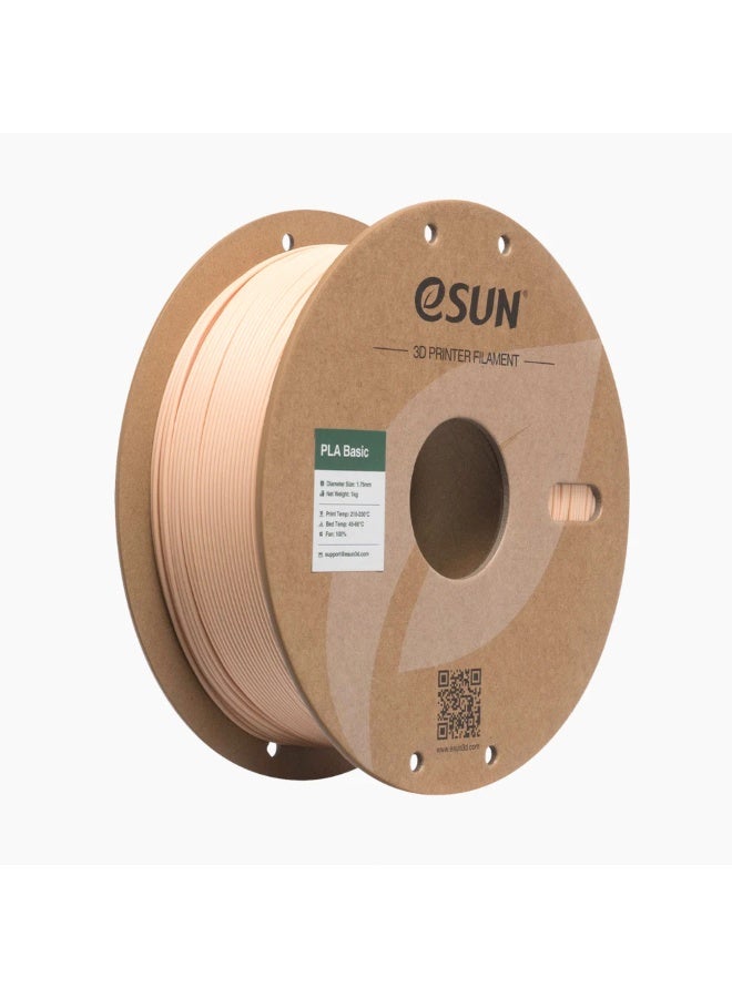 eSUN PLA Basic Filament 1.75 mm, 3D Printer Filament PLA Basic, Dimensional Accuracy +/- 0.03 mm, 1 kg Spool (2.2 lbs) 3D Printing Filament for 3D Printers, Beige