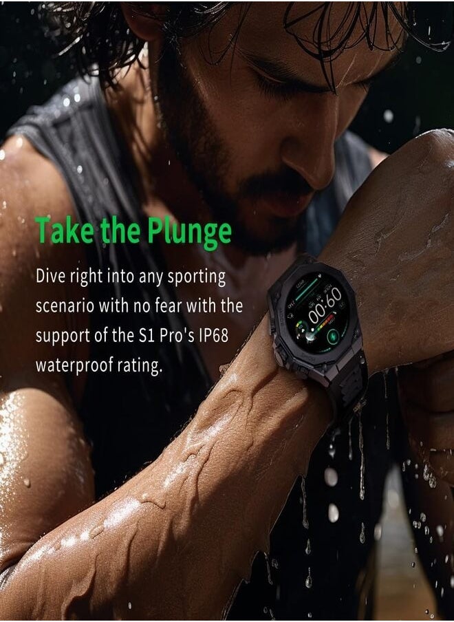 BLACK SHARK - S1 Pro Smart Watch With 1.43-inch AMOLED Display,15 Days Battery Life, 100+ Sports Modes, Health Monitoring & Water Resistance - Black - Image 1