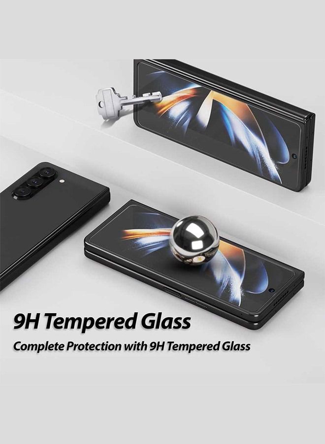Whitestone Dome Glass Screen Protector Outer Glass for Galaxy Z Fold 5 - Transparent - Image 4