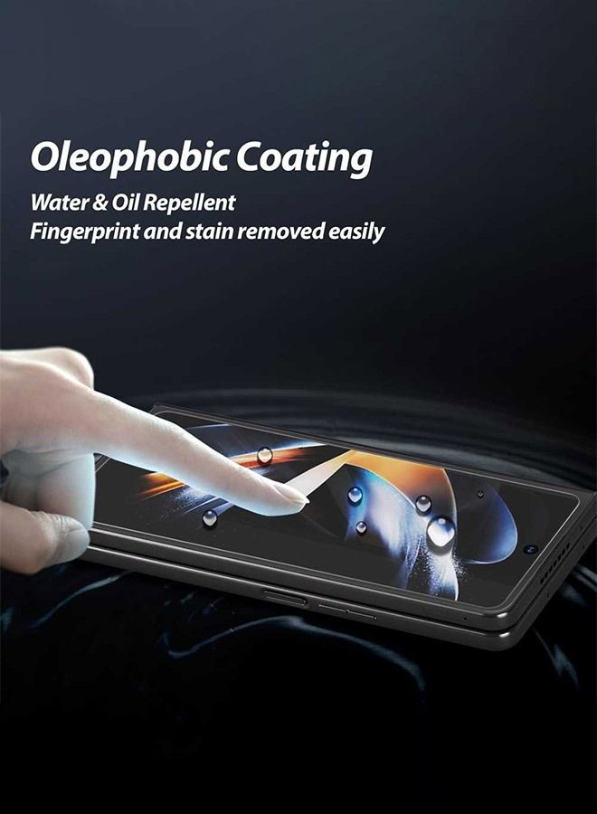 Whitestone Dome Glass Screen Protector Outer Glass for Galaxy Z Fold 5 - Transparent - Image 3