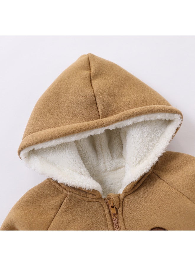 Children's Clothing Boys' Cute Bear Hooded Jacket Two-piece Set Toddler Outfit - Image 5
