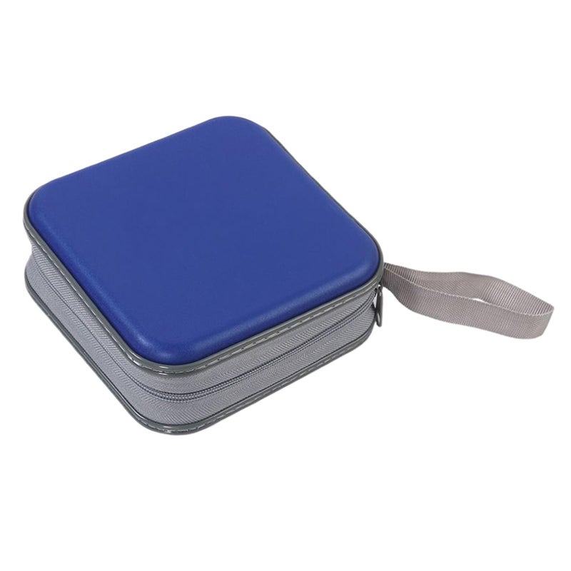 Blue CD Storage Case Holder Organizer Wallet With 48 Capacity Protective Replacement Bag - Image 2