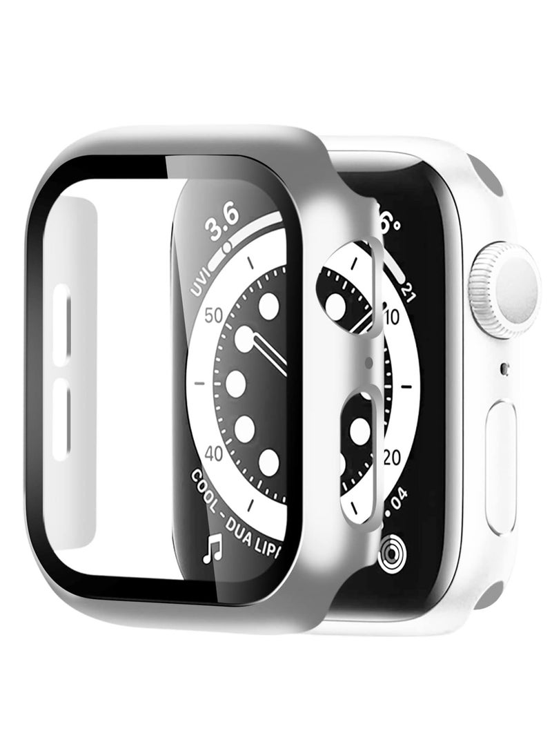 Case for Apple Watch Series 10 Screen Protector 46mm, Tempered Glass Hard PC Bumper Face Cover Compatible with iWatch Accessories 46 mm - Image 1