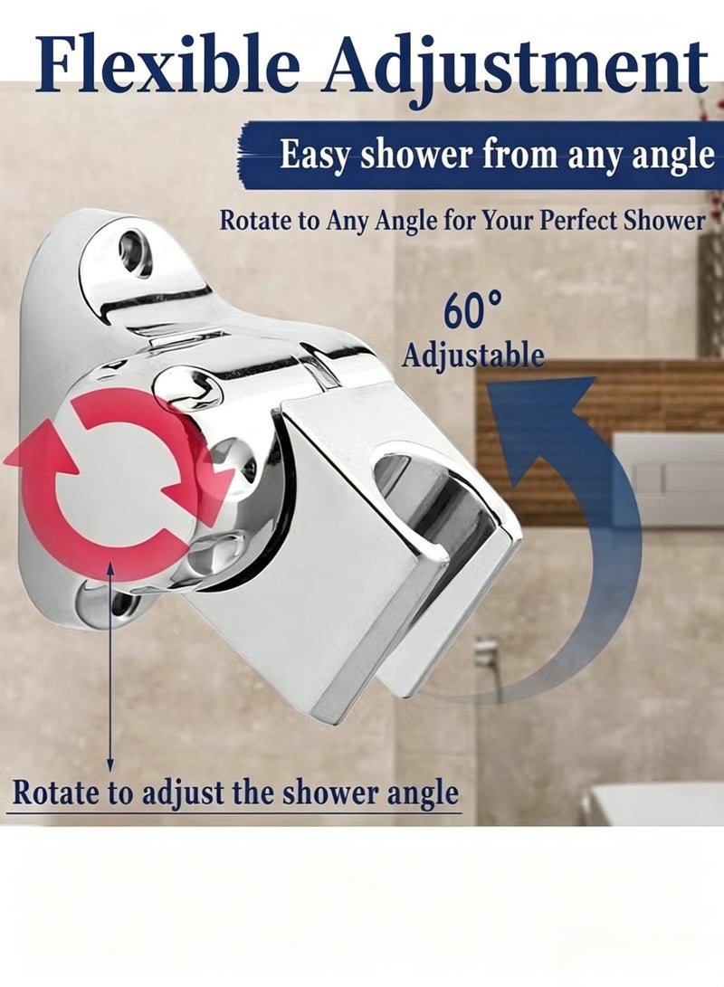 Shower Head Holder, Adjustable Shower Bracket for Handheld Shower Head, Sprayer Shower Holders for Home Bathroom - Image 4