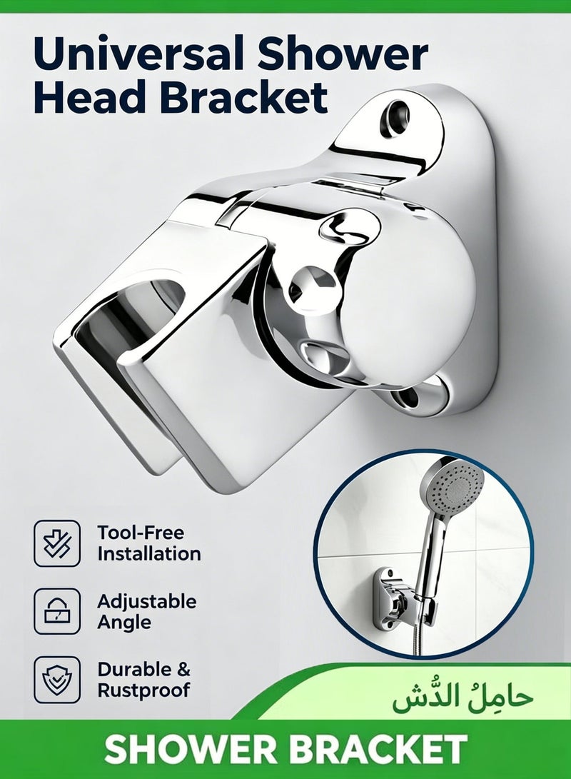 Shower Head Holder, Adjustable Shower Bracket for Handheld Shower Head, Sprayer Shower Holders for Home Bathroom - Image 1