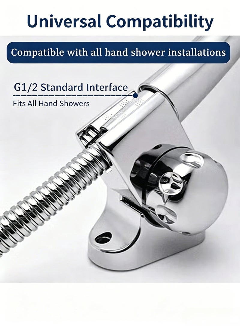 Shower Head Holder, Adjustable Shower Bracket for Handheld Shower Head, Sprayer Shower Holders for Home Bathroom - Image 2
