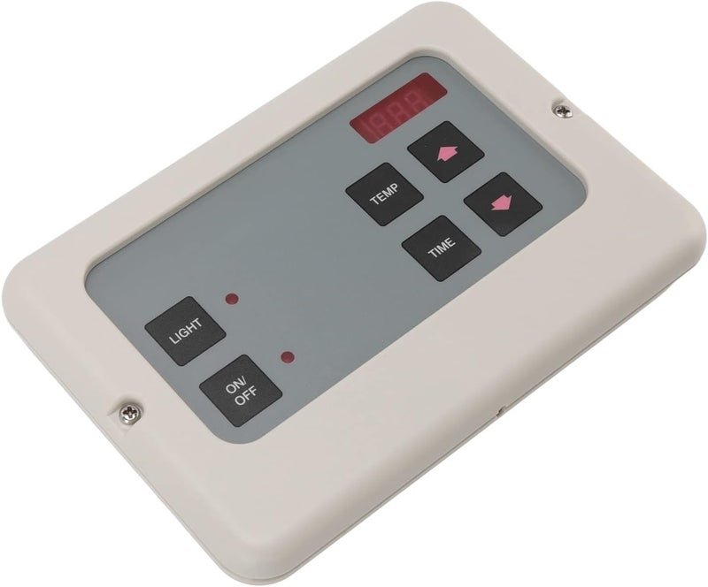 klarako Wall Mount Sauna Stove Controller, ABS Shell Sauna Stove External Digital Controller with Probe Wire, Dry Steam Bath Sauna Heater Controller, Accessories for 9 to 15KW Sauna Stove (White) - Image 2