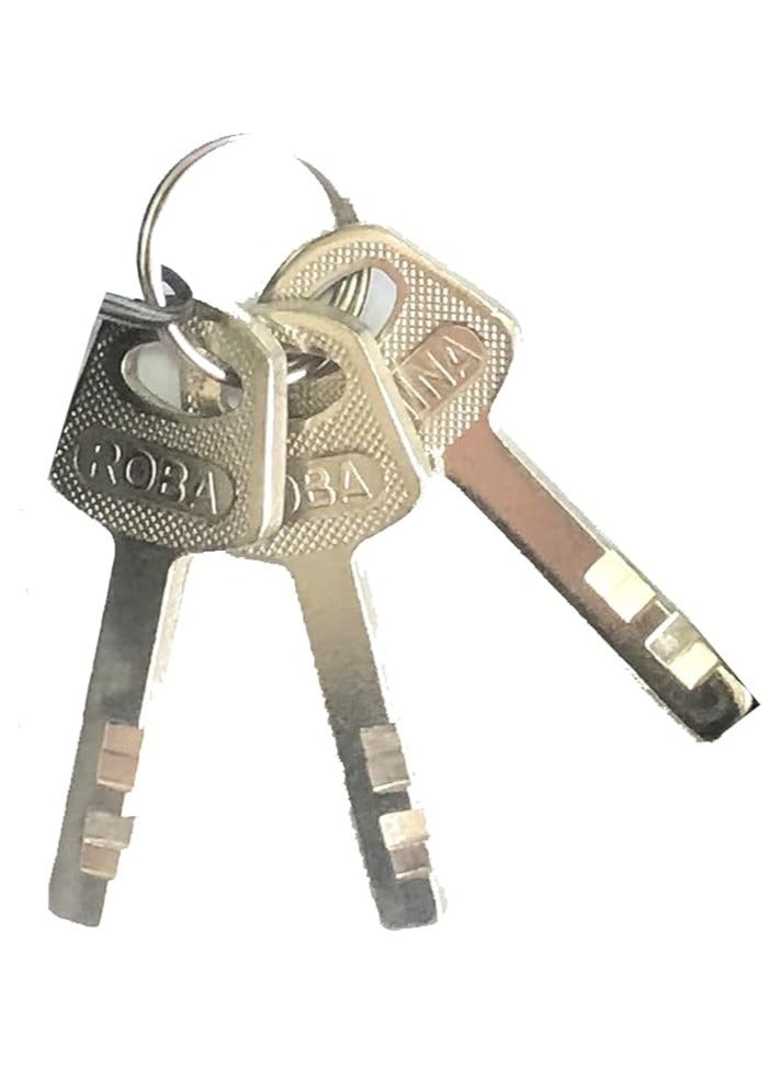 Bike Chain Lock 3 Keys Scratch Protector 120cm - Image 5