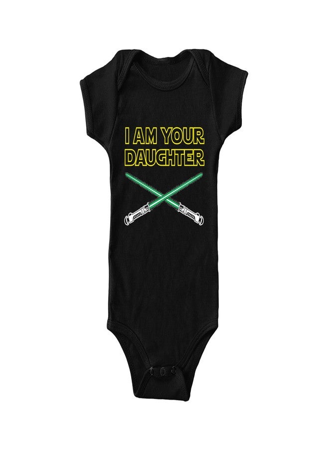 Tcombo I Am Your Daughter Bodysuit (12 Months, Black) - Image 1