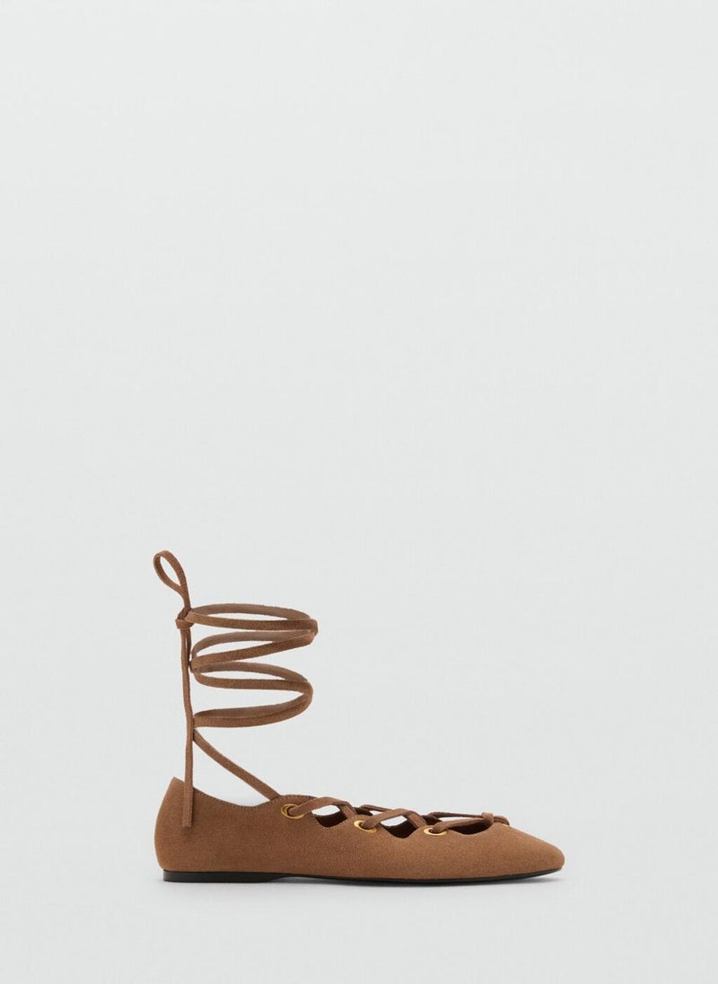 MANGO Ohio Ankle Strap Flat Sandals  - Image 1
