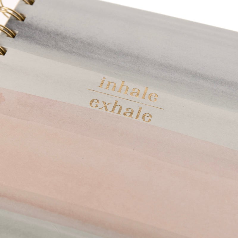 Graphique Vegan Leather Spiral Journal | Calm Watercolor Design | Premium Paper | Notebook | Diary | Lists | Record Month and Date | Great Gift | 192 Ruled Pages | 6â€ x 8â€ - Image 3