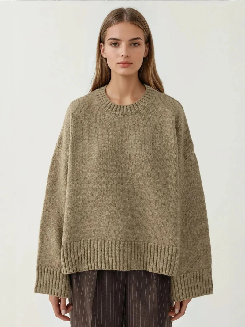 HICCUP Thick Crew Neck Extra Soft Touch Sweater