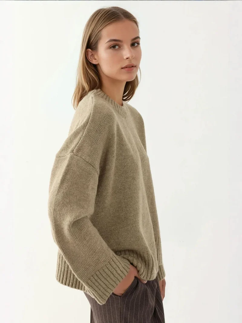 HICCUP Thick Crew Neck Extra Soft Touch Sweater
