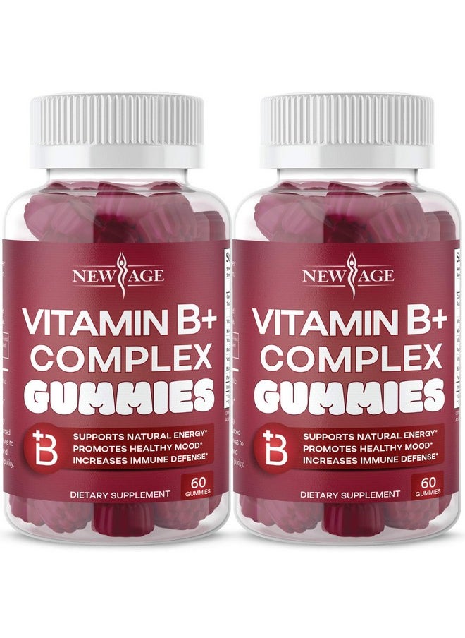 New Age - Vitamin B Complex Gummies With Vitamin B3 B5 B6 B7 B9 & B12 With Biotin Folic Acid & Vitamin C Glutenfree Vegan Made In The Usa! (120 Count (Pack Of 2)) - Image 1