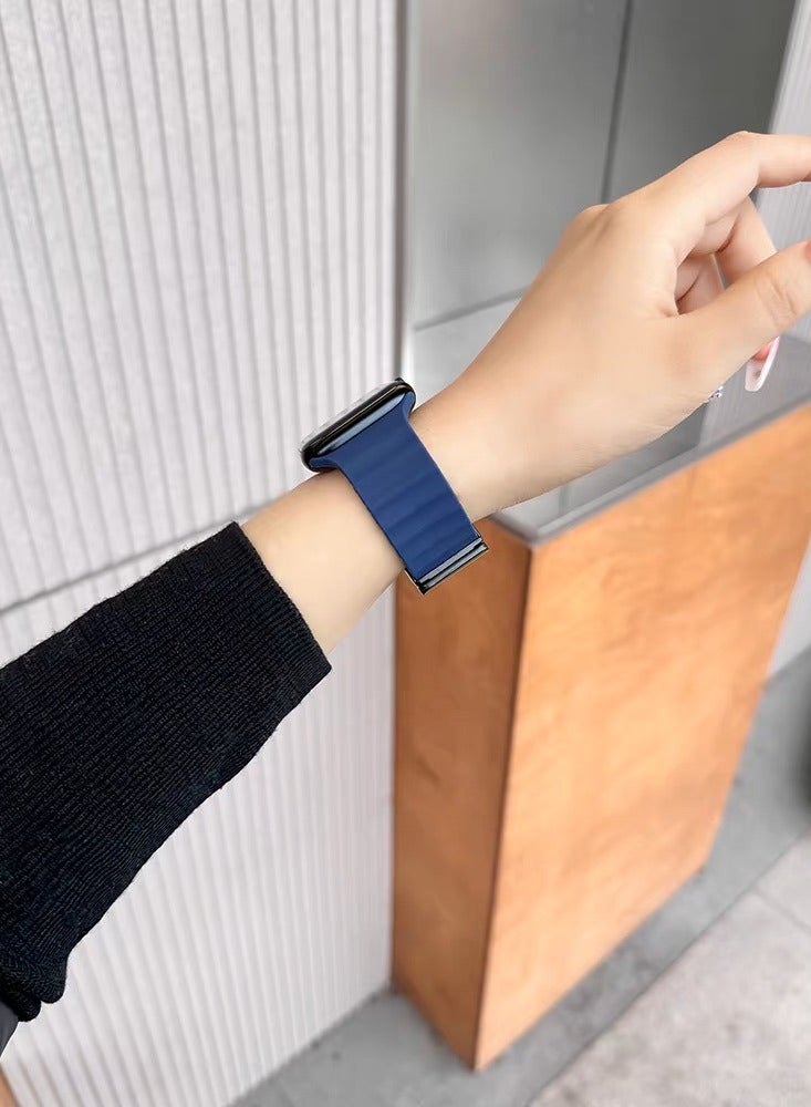 Watch Band Compatible for Apple Watch Series Band 38mm 40mm 41mm 42mm women, Genuine Leather Double Tour Designed Slim Replacement Strap for iWatch Series10 9 8 7 6 SE - Image 2