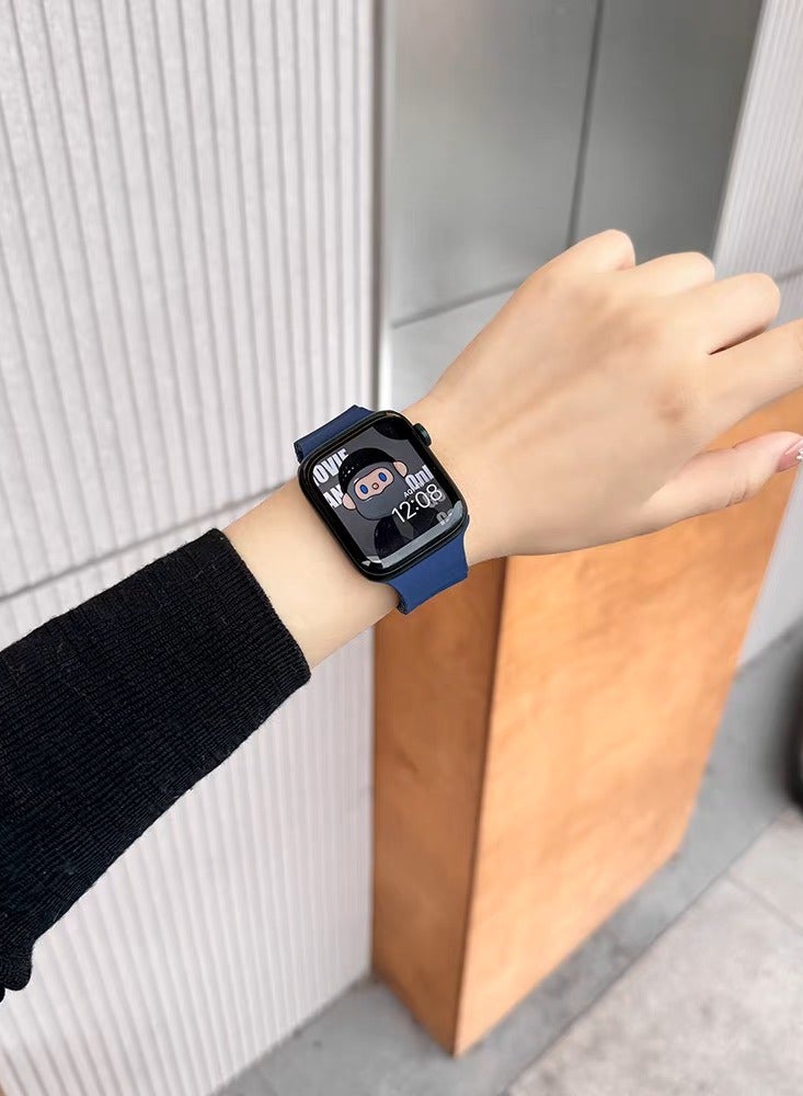 Watch Band Compatible for Apple Watch Series Band 38mm 40mm 41mm 42mm women, Genuine Leather Double Tour Designed Slim Replacement Strap for iWatch Series10 9 8 7 6 SE - Image 3