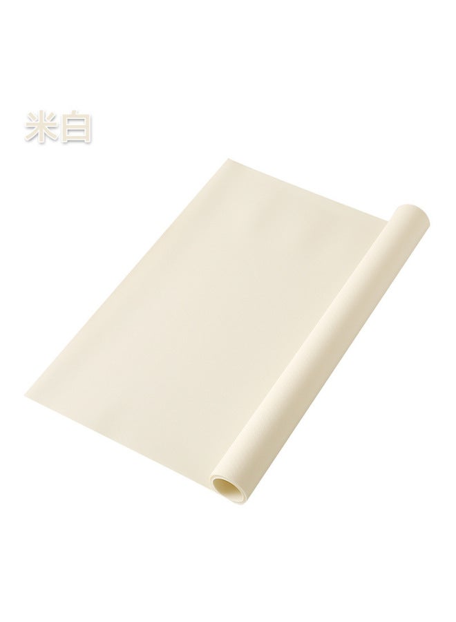 Home Use Eva Transparent Cabinet Mat Waterproof Moisture Proof Oil Stain Resistant Mold Drawer Kitchen Wardrobe Paper Dining-Color:beige White-Specifications:About 30*150cm - Image 1