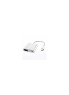 (For Apple iPhone 15 Pro) USB-C Camera Adapter Plug and Play 3.0 OTG Adapter with Charging Port Support Card Reader, USB Flash Drive, Keyboard and Mouse