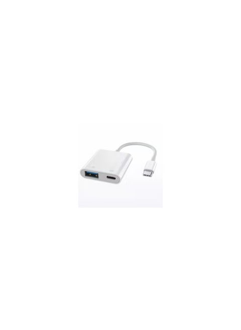(For Apple iPhone 15 Pro) USB-C Camera Adapter Plug and Play 3.0 OTG Adapter with Charging Port Support Card Reader, USB Flash Drive, Keyboard and Mouse