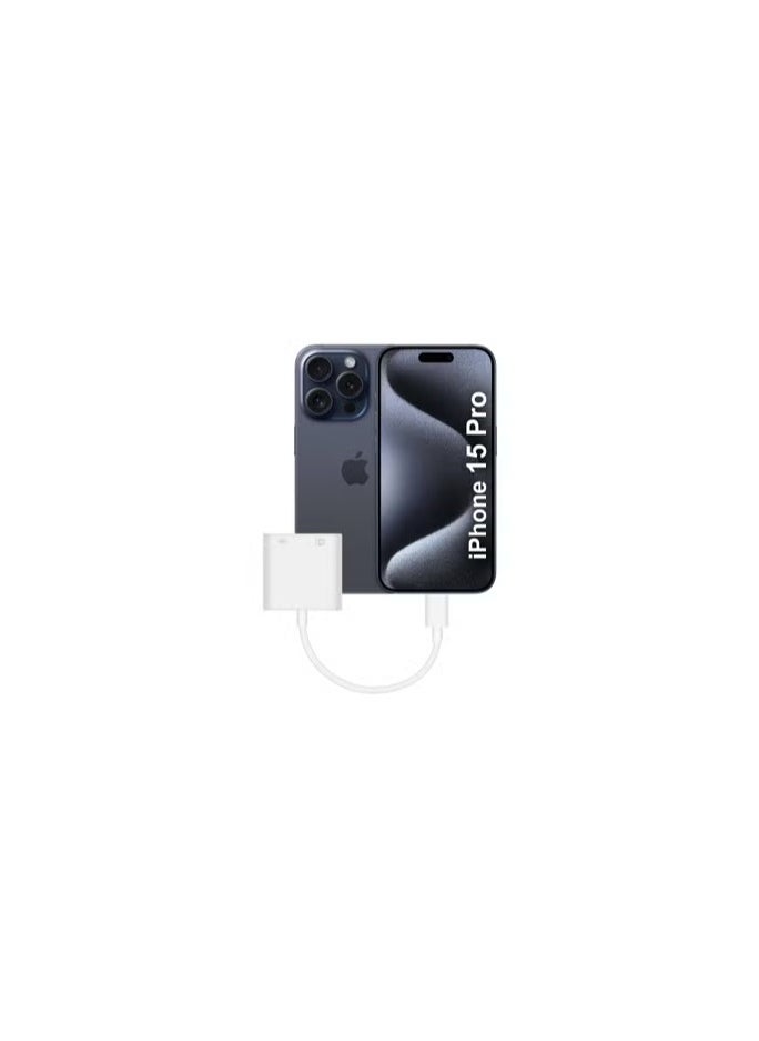 CATANES - (For Apple iPhone 15 Pro) USB-C Camera Adapter Plug and Play 3.0 OTG Adapter with Charging Port Support Card Reader, USB Flash Drive, Keyboard and Mouse - Image 1