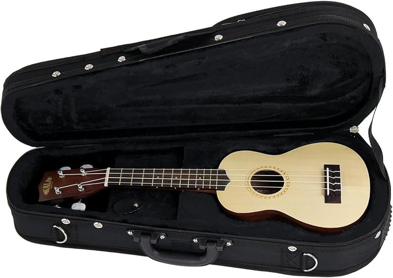 Gearlux Soprano Ukulele Polyfoam Case - Black - Image 1