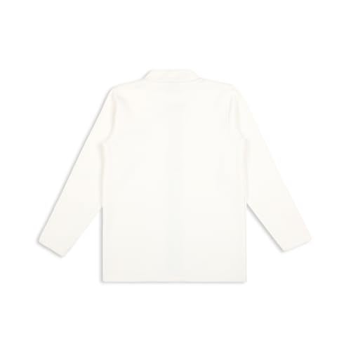CAVIO Boys Cotton Blend Full Sleeves Zipper Jacket and T-Shirt White - Image 5