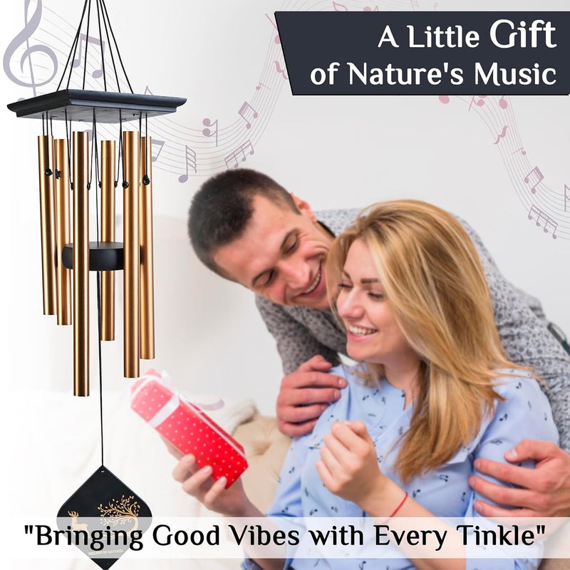 ZAICUS Wind Chime for Home Decoration 21 Inch | Metal Musical Hanging Chimes for Balcony, Patio, Outdoor & Indoor Decor | Gift for Positivity & Harmony - Image 3