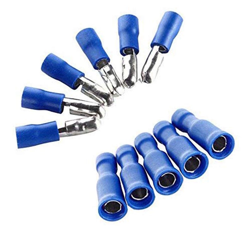 DIY Crafts Diy Crafts 6277 MaleFemale Insulated Bullet Connector Terminals 1614awg Wire Multicolor 50 Piece  - Image 1